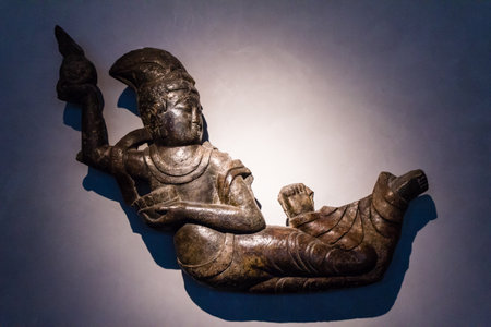 Statue of a seated buddha in the Museum of China