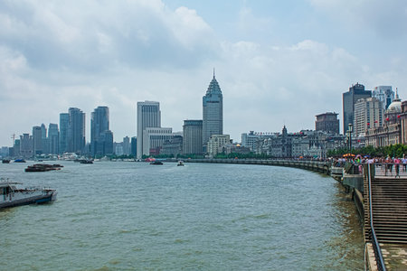 River view of Shanghai, China.