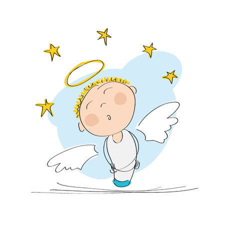 Angel icon.のイラスト素材