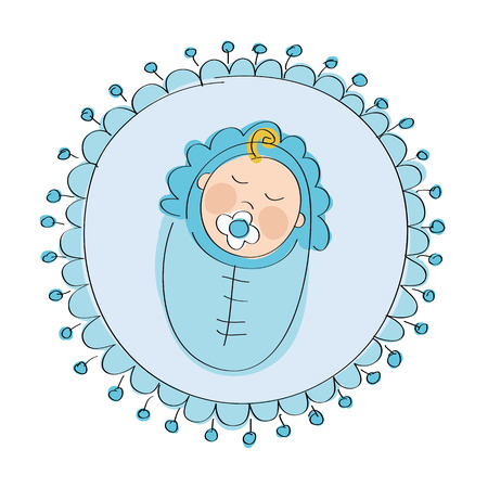 Baby boy icon.のイラスト素材