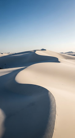 White Sand Dunes in Gran Canaria, Canary Islands, Spainの素材