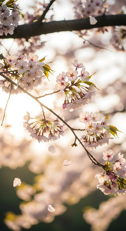 cherry blossom in spring time, cherry blossom in Japanの素材