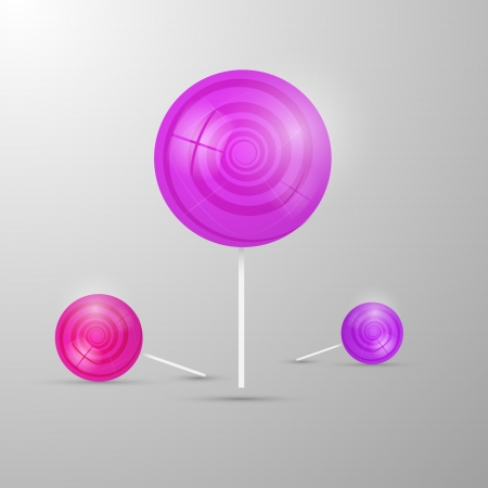vector illustration of lollipops, sweets のイラスト素材
