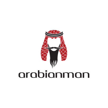 Arabian man logo design.のイラスト素材