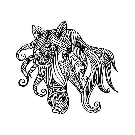 Ornament Horseのイラスト素材