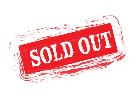 Sold out rubber stampのイラスト素材