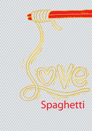 Love spaghettiのイラスト素材