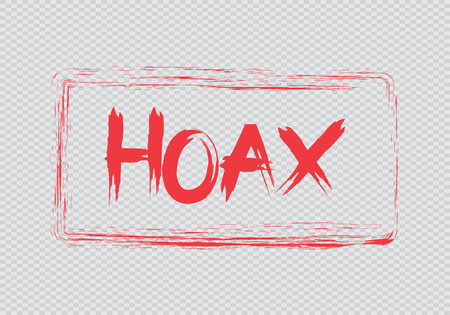 Hoax rubber stampのイラスト素材