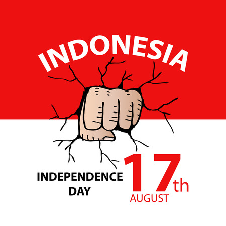 Independence day of Indonesia.のイラスト素材