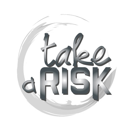 Quotes poster. Take a riskのイラスト素材
