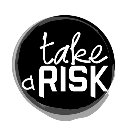 Quotes poster. Take a riskのイラスト素材