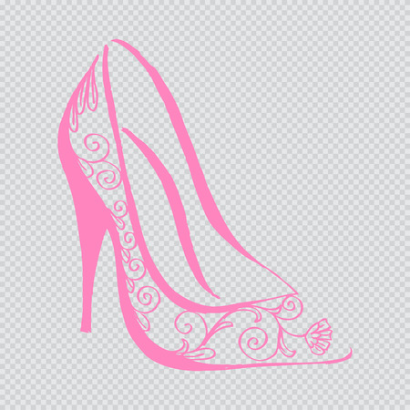Decorative high heel shoes.のイラスト素材