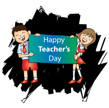 Happy teachers dayのイラスト素材