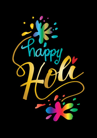 Happy Holi greeting cardのイラスト素材