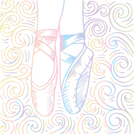 Sketch of Legs and shoesのイラスト素材