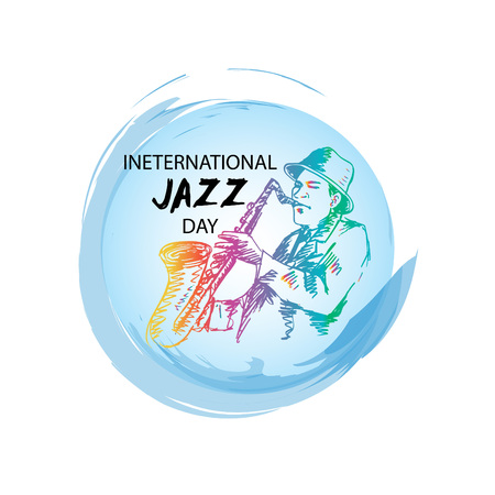 International jazz dayのイラスト素材