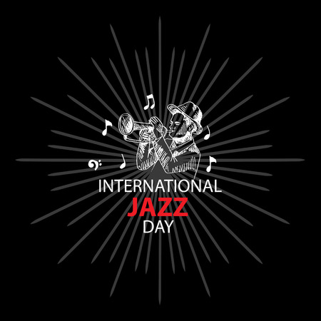 International jazz dayのイラスト素材