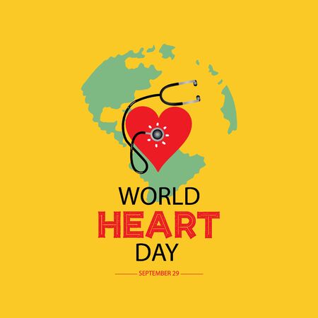 World heart day concept. September 29.のイラスト素材