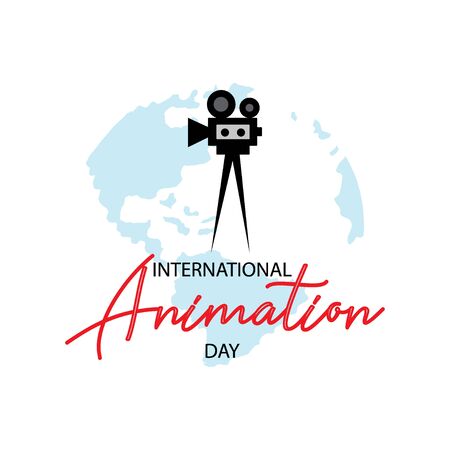 International Animation Day. October 28のイラスト素材