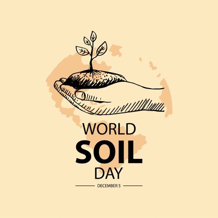 World Soil Day concept for banner or poster design.のイラスト素材