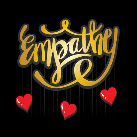 Empathy lettering phrase. For fashionable t-shirts, posters, gifts or other printing machines.のイラスト素材