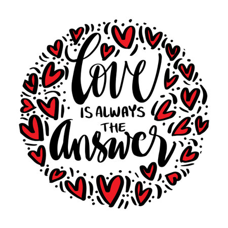 Love is always the answerのイラスト素材