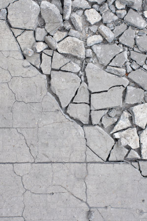 concrete background image with cracked texture a ruin and have space to useの写真素材