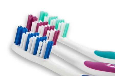 Different toothbrushesの写真素材