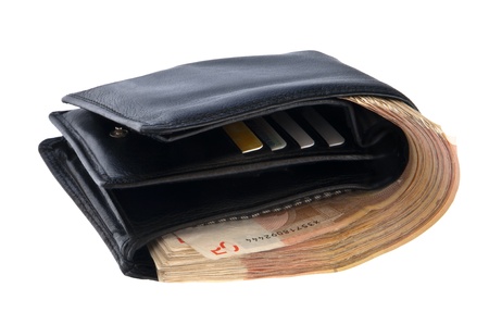 Full wallet with bills
