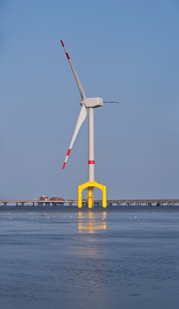 Offshore wind turbineの写真素材