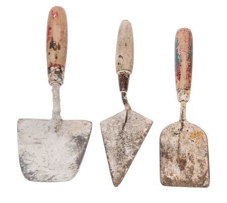 Brick Trowels isolated on white background