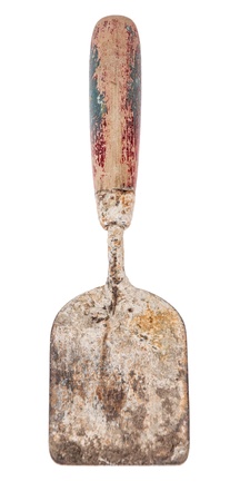 Brick Trowel isolated on white backgroundの写真素材