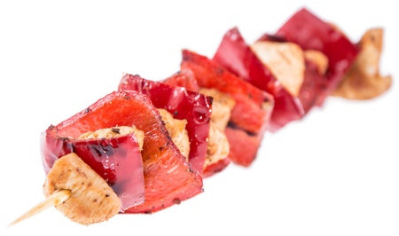 Skewer isolated on white backgroundの写真素材