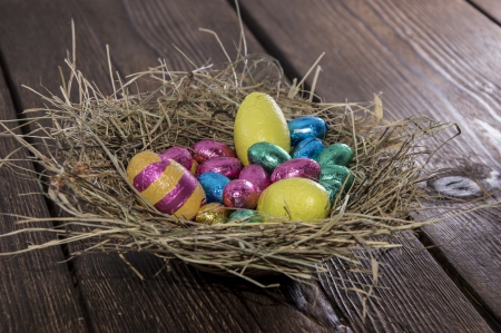 Easter Nest with different Chocolate Sweets