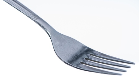 Fork isolated on white backgroundの写真素材