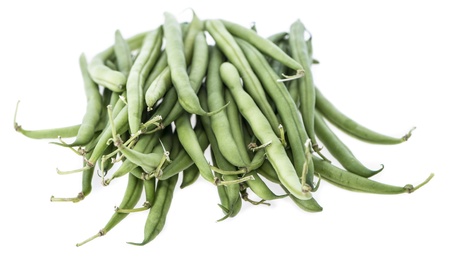 Isolated Green Beans (on white background)の写真素材