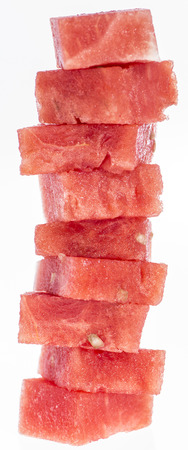 Stacked Watermelon isolated on white background