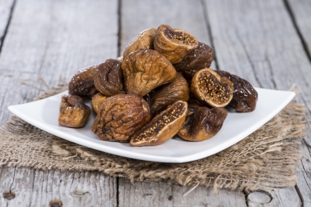 Portion of dried Fruits (Figs)の写真素材