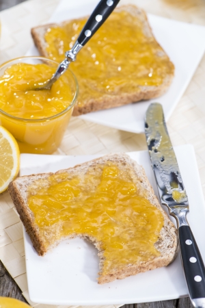 Portion of fresh made Lemon Jamの写真素材