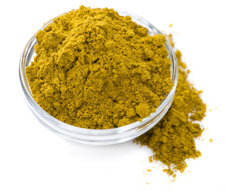 Portion of Curry isolated on white backgroundの写真素材
