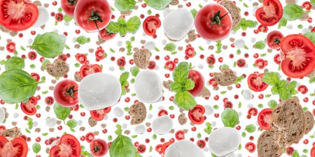 Antipasto background isolated on whiteの写真素材
