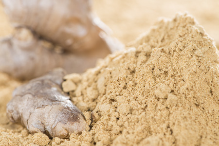 Heap of Ginger Powder (detailed close-up shot)の写真素材