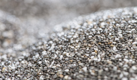 Heap of Chia Seeds (image for background use)の写真素材