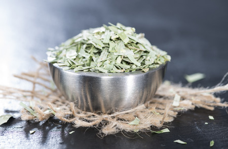 Portion of dried Tarragon in a small bowl