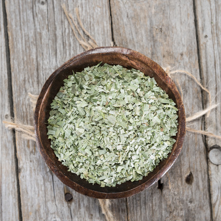 Portion of dried Tarragon (high detail close-up shot)の写真素材