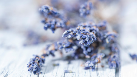 Heap of dried Lavender (close-up shot) for background useの写真素材