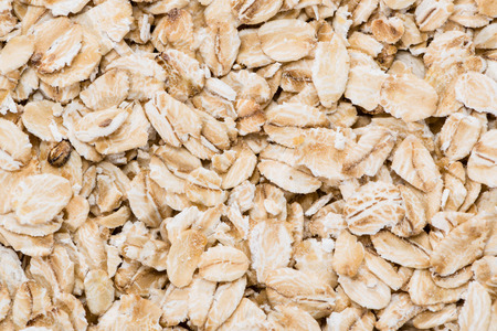 Oatmeal close-up shot for use as background image or as textureの写真素材