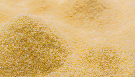 Cornmeal Background as high res detailed close-up shotの写真素材