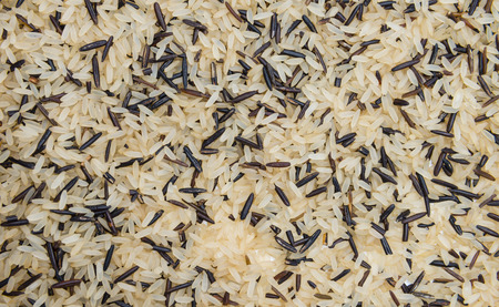 Mixed Rice (with Wild Rice) image for use as background image or as textureの写真素材