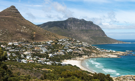 Beautiful shot of Camps Bay (Cape Town) in South Africaの写真素材